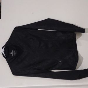 90 Degree by Reflex Black Camo Zip-Up Jacket,Size S